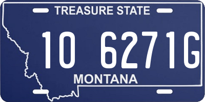 MT license plate 106271G