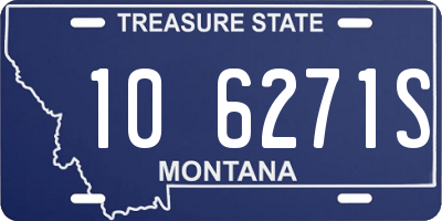 MT license plate 106271S