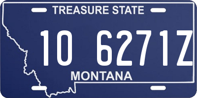 MT license plate 106271Z