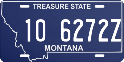 MT license plate 106272Z