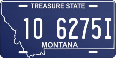 MT license plate 106275I