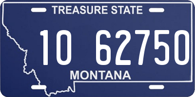 MT license plate 106275O