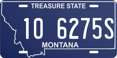 MT license plate 106275S