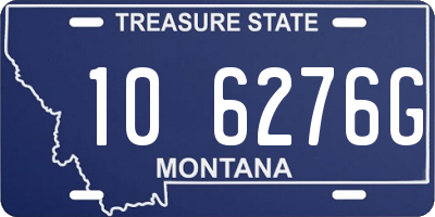 MT license plate 106276G