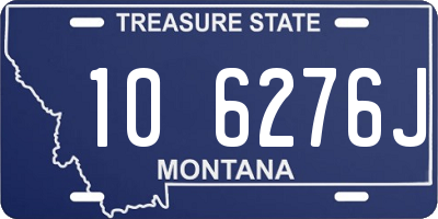 MT license plate 106276J