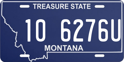 MT license plate 106276U