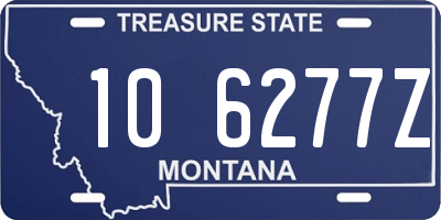 MT license plate 106277Z