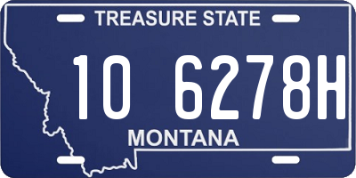 MT license plate 106278H