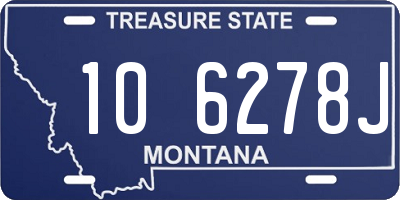 MT license plate 106278J