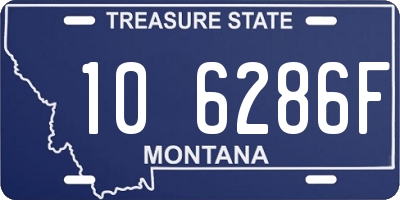 MT license plate 106286F