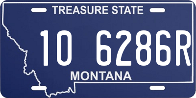 MT license plate 106286R