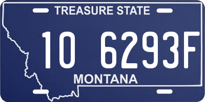 MT license plate 106293F