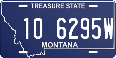 MT license plate 106295W