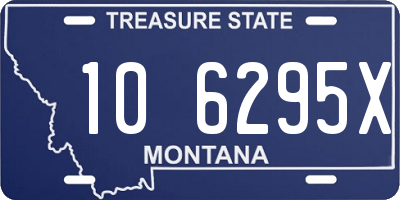 MT license plate 106295X