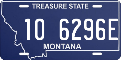 MT license plate 106296E