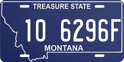 MT license plate 106296F