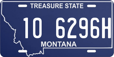 MT license plate 106296H