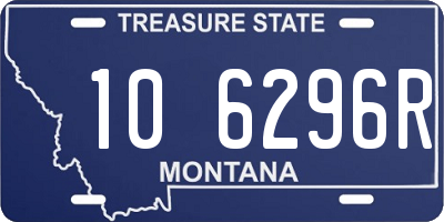 MT license plate 106296R