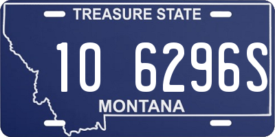 MT license plate 106296S