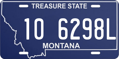 MT license plate 106298L