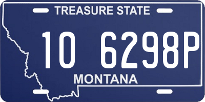 MT license plate 106298P