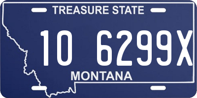 MT license plate 106299X