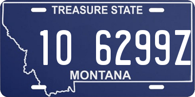 MT license plate 106299Z