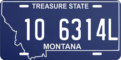 MT license plate 106314L