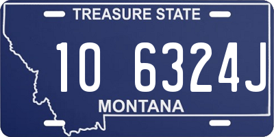 MT license plate 106324J