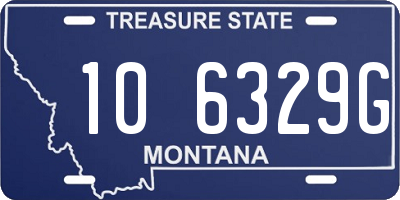 MT license plate 106329G