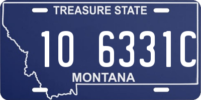 MT license plate 106331C