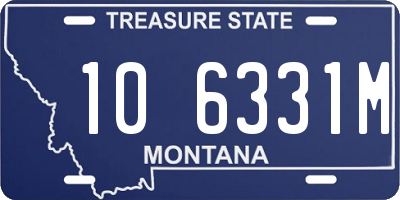 MT license plate 106331M