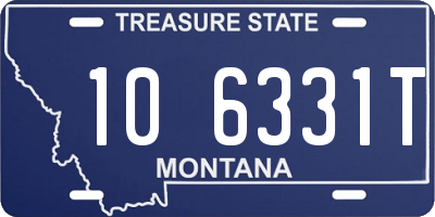 MT license plate 106331T