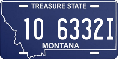 MT license plate 106332I