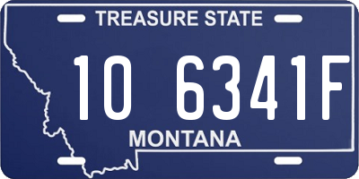 MT license plate 106341F