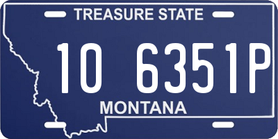 MT license plate 106351P