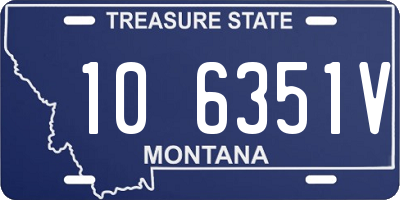 MT license plate 106351V