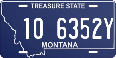 MT license plate 106352Y