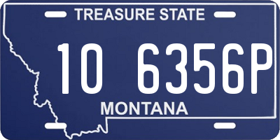 MT license plate 106356P