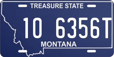 MT license plate 106356T