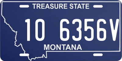 MT license plate 106356V