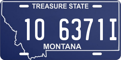 MT license plate 106371I