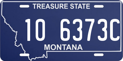 MT license plate 106373C