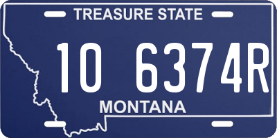 MT license plate 106374R