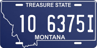 MT license plate 106375I