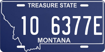 MT license plate 106377E