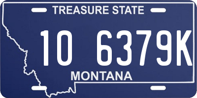 MT license plate 106379K