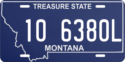 MT license plate 106380L