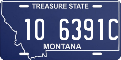 MT license plate 106391C