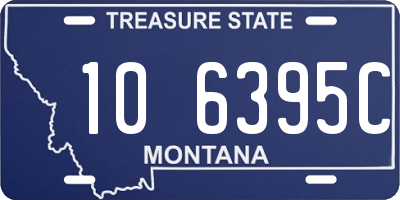 MT license plate 106395C